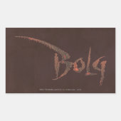 Bolzname Rechteckiger Aufkleber (Vorderseite)