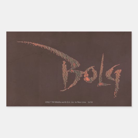 Bolzname Rechteckiger Aufkleber (Vorderseite)