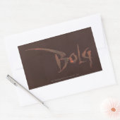 Bolzname Rechteckiger Aufkleber (Umschlag)