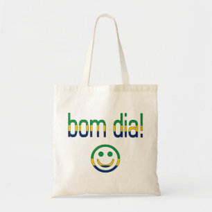 Bom Durchmesser! Brasilien-Flaggen-Farben Tragetasche
