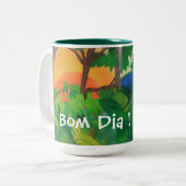 Bom Durchmesser! Kunst-Kaffee-Tasse Zweifarbige Tasse (Vorderseite Links)