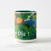 Bom Durchmesser! Kunst-Kaffee-Tasse Zweifarbige Tasse (Mittel)