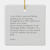 Bom Jesus Braga Heiligtum Foto mit Gebet Keramikornament (Rückseite)