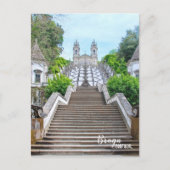 Bom Jesus Braga Heiligtum Foto mit Gebet Postkarte (Vorderseite)