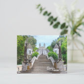 Bom Jesus Braga Heiligtum Foto mit Gebet Postkarte (Stehend Vorderseite)