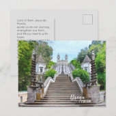 Bom Jesus Braga Heiligtum Foto mit Gebet Postkarte (Vorne/Hinten)