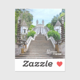 Bom Jesus de Braga Katholische Heiligtum, Portugal Aufkleber