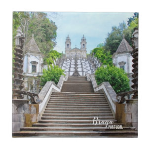 Bom Jesus de Braga Katholische Heiligtum, Portugal Fliese