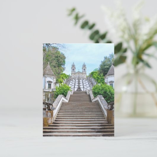 Bom Jesus do Monte Sanctuary in Braga, Portugal Postkarte (Stehend Vorderseite)