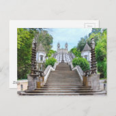 Bom Jesus do Monte Sanctuary in Braga, Portugal Postkarte (Vorne/Hinten)