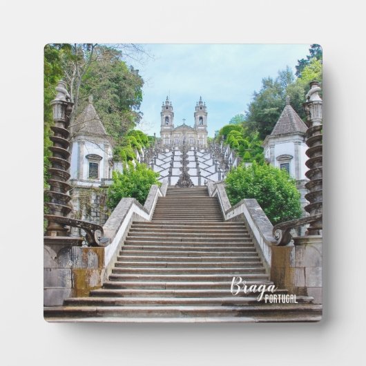 Bom Jesus katholisches Heiligtum Foto, Braga, Port Fotoplatte (Vorderseite)