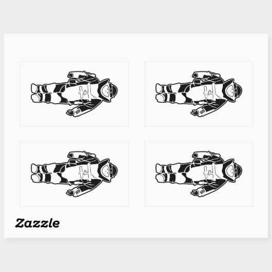 Bomb-Anzug Rechteckiger Aufkleber (Blatt)