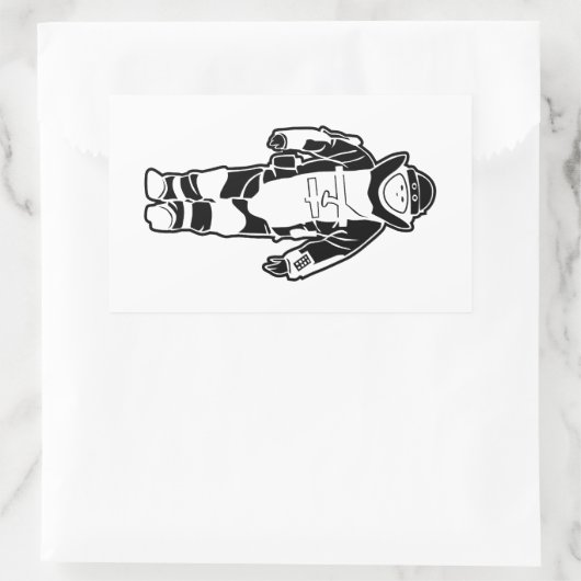 Bomb-Anzug Rechteckiger Aufkleber (Tasche)