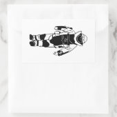 Bomb-Anzug Rechteckiger Aufkleber (Tasche)