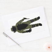 Bomb-Anzug Rechteckiger Aufkleber (Umschlag)