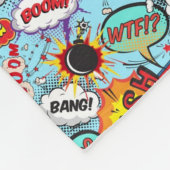 Bomb-Comic-Muster Fleecedecke (Ecke)