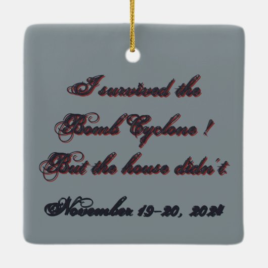 Bomb Cyclone 1 Ornament (Rückseite)