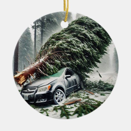 Bomb Cyclone Car 3 Keramik Ornament (Vorne)