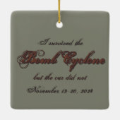 Bomb Cyclone Champagner Car Keramikornament (Rückseite)