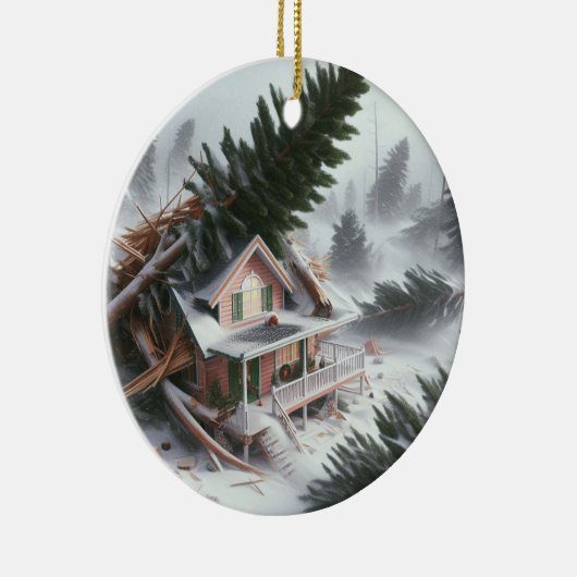 Bomb Cyclone House 4 Keramik Ornament (Rechts)