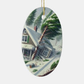 Bomb Cyclone House 4 Keramik Ornament (Rechts)