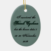 Bomb Cyclone House 4 Keramik Ornament (Hinten)