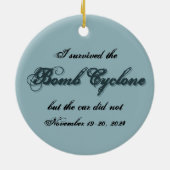 Bomb Cyclone Red Car Keramik Ornament (Hinten)