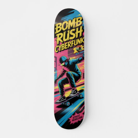 Bomb Rush Cyberfunk Skateboard (Vorne)