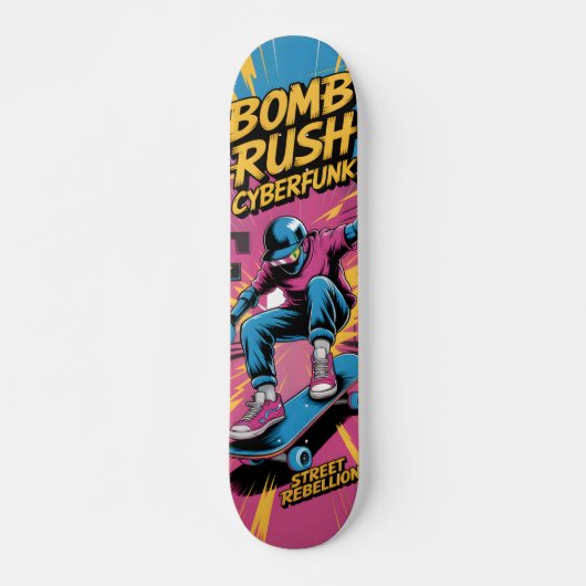 Bomb Rush Cyberfunk Skateboard (Vorne)