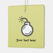 Bomb-Symbol Keramikornament (Links)