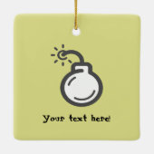 Bomb-Symbol Keramikornament (Rückseite)