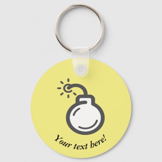 Bomb-Symbol Schlüsselanhänger (Vorderseite)