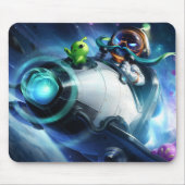 Bombardier Gaming Gel Mousepad | Im Flugzeug Angri (Vorne)