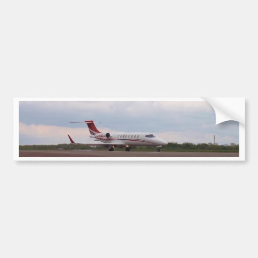 Bombardier Lear Jet 45XR Autoaufkleber (Vorne)