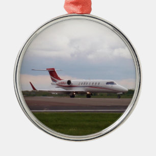 Bombardier Lear Jet 45XR Ornament Aus Metall