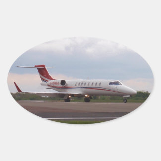 Bombardier Lear Jet 45XR Ovaler Aufkleber