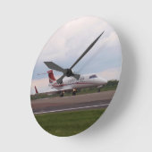 Bombardier Lear Jet 45XR Runde Wanduhr (Winkel)