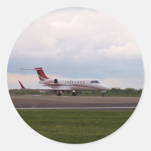 Bombardier Lear Jet 45XR Runder Aufkleber (Vorderseite)