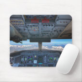 Bombardier Q400 Cockpit über den Alpen Mousepad (Mit Mouse)