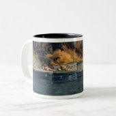 Bombardierung des Forts Sumter Zweifarbige Tasse (Vorderseite Links)