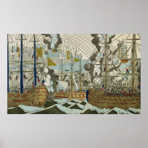 Bombardierung und Belagerung von Algier, am 3. Poster