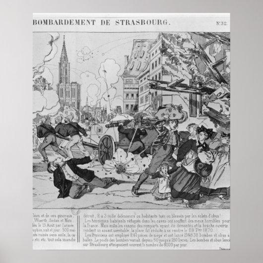 Bombardierung und Belagerung von Straßburg Poster (Vorne)