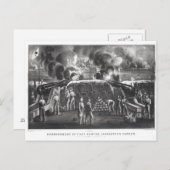 Bombardierung von Fort Sumter, Charleston Hafen Postkarte (Vorne/Hinten)