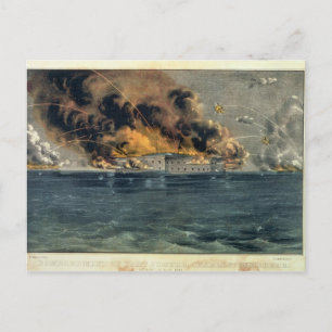 Bombardierung von Fort Sumter Postkarte