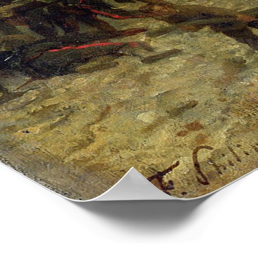 Bombardierung von Paris 1871 Poster (Ecke)