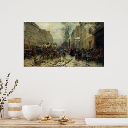 Bombardierung von Paris 1871 Poster (Küche)
