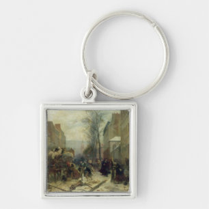 Bombardierung von Paris im Jahre 1871 Schlüsselanhänger
