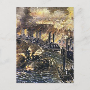 Bombardierung von Vicksburg Postkarte