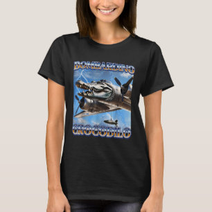 Bombardino Crocodilo Funny Italian Brainrot Memes T-Shirt