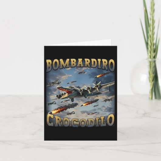 Bombardino Crocodilo Karte (Vorderseite)
